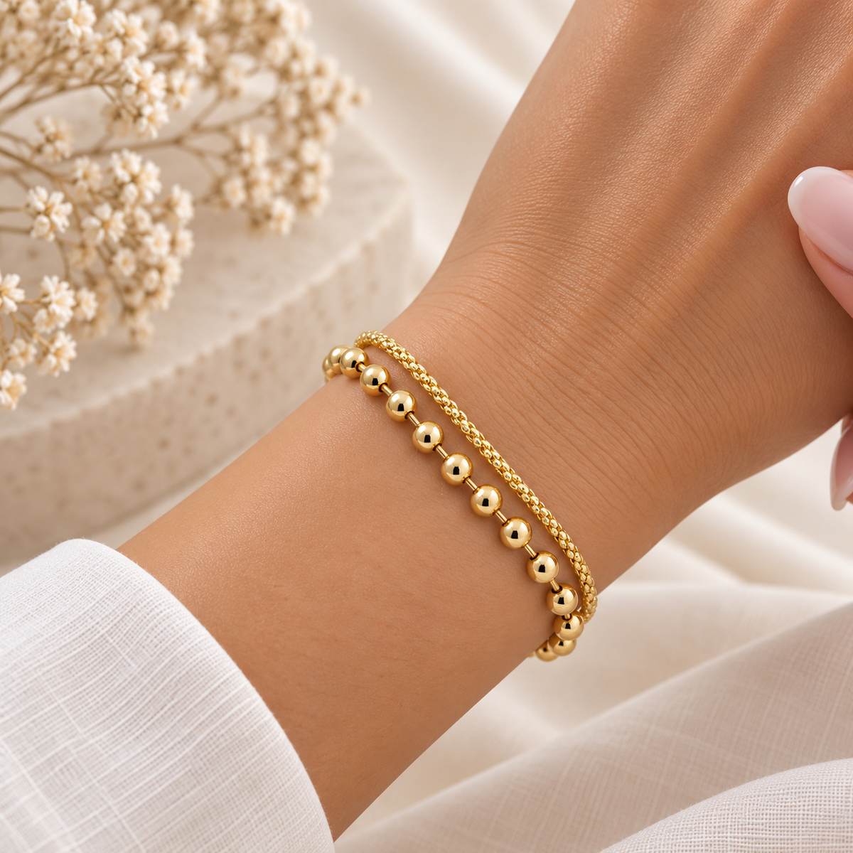 Perla Oro Armband