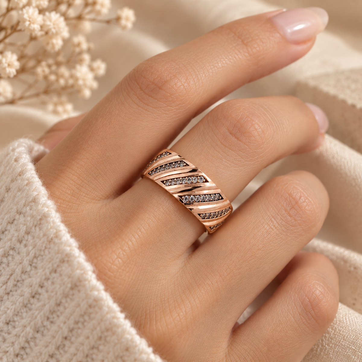 Rosé Radiance Ring