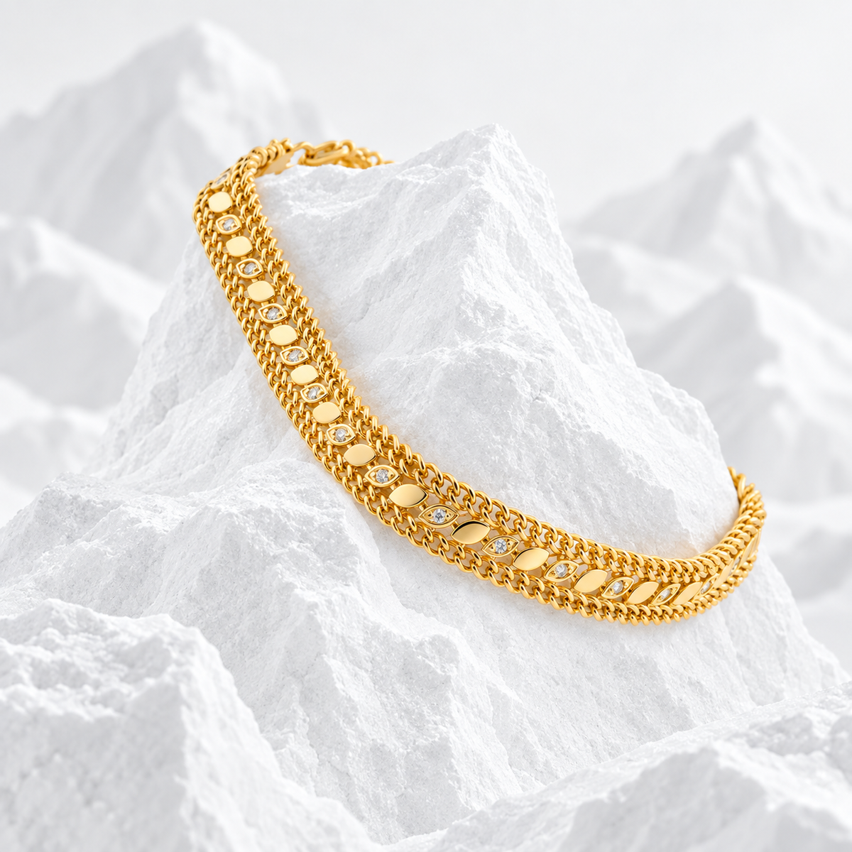 Golden Leaves Gliederarmband