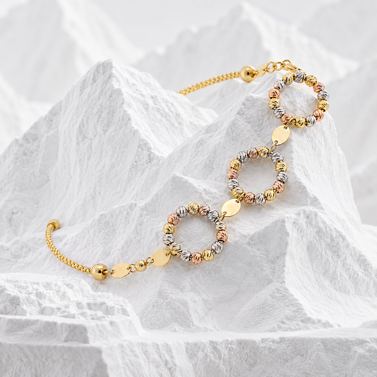 Tricolor Dorika Kreise-Armband