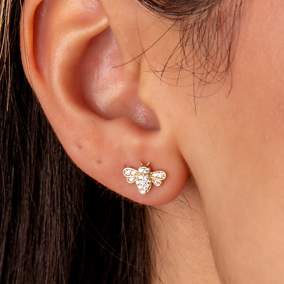Crystal Bee Ohrring