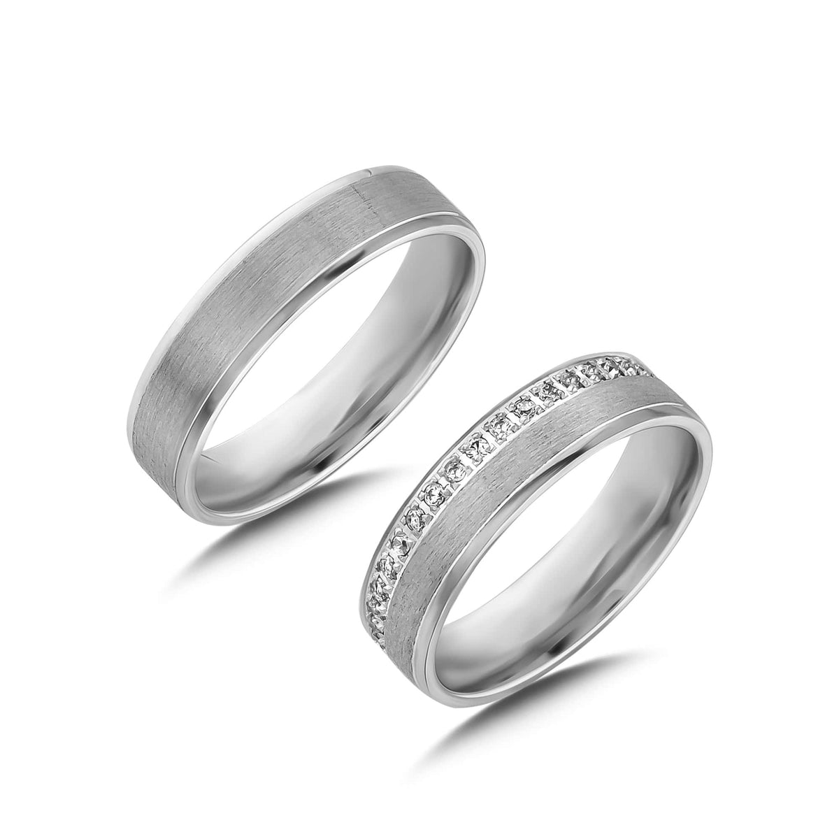 Trauringe Weiss Gold SA E-ALM13773