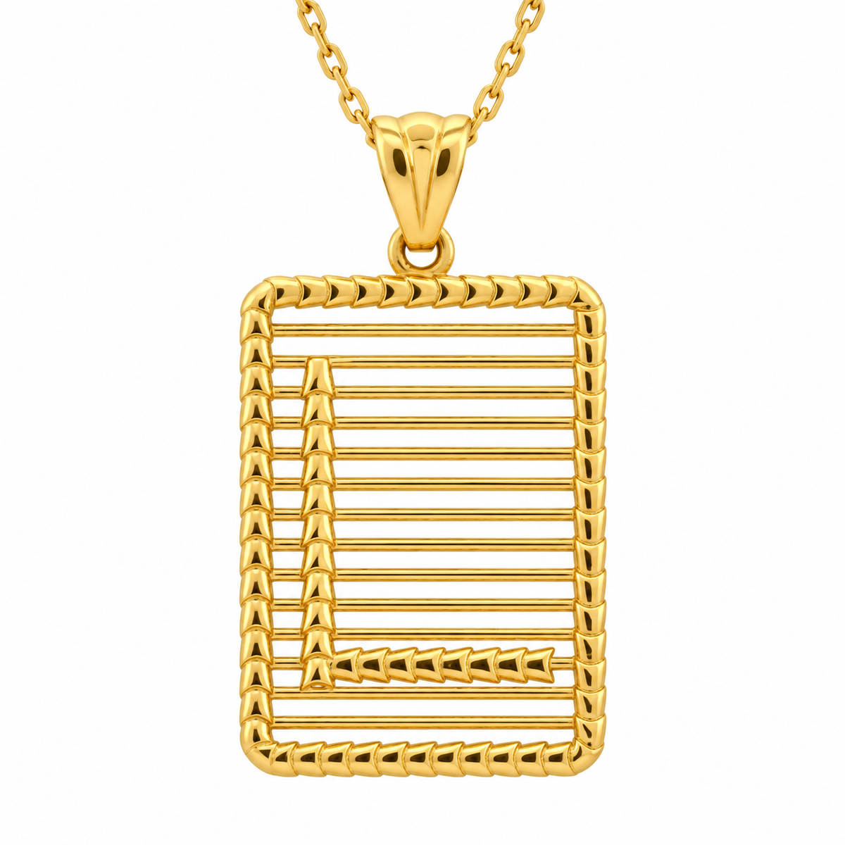 Golden Initial Halskette