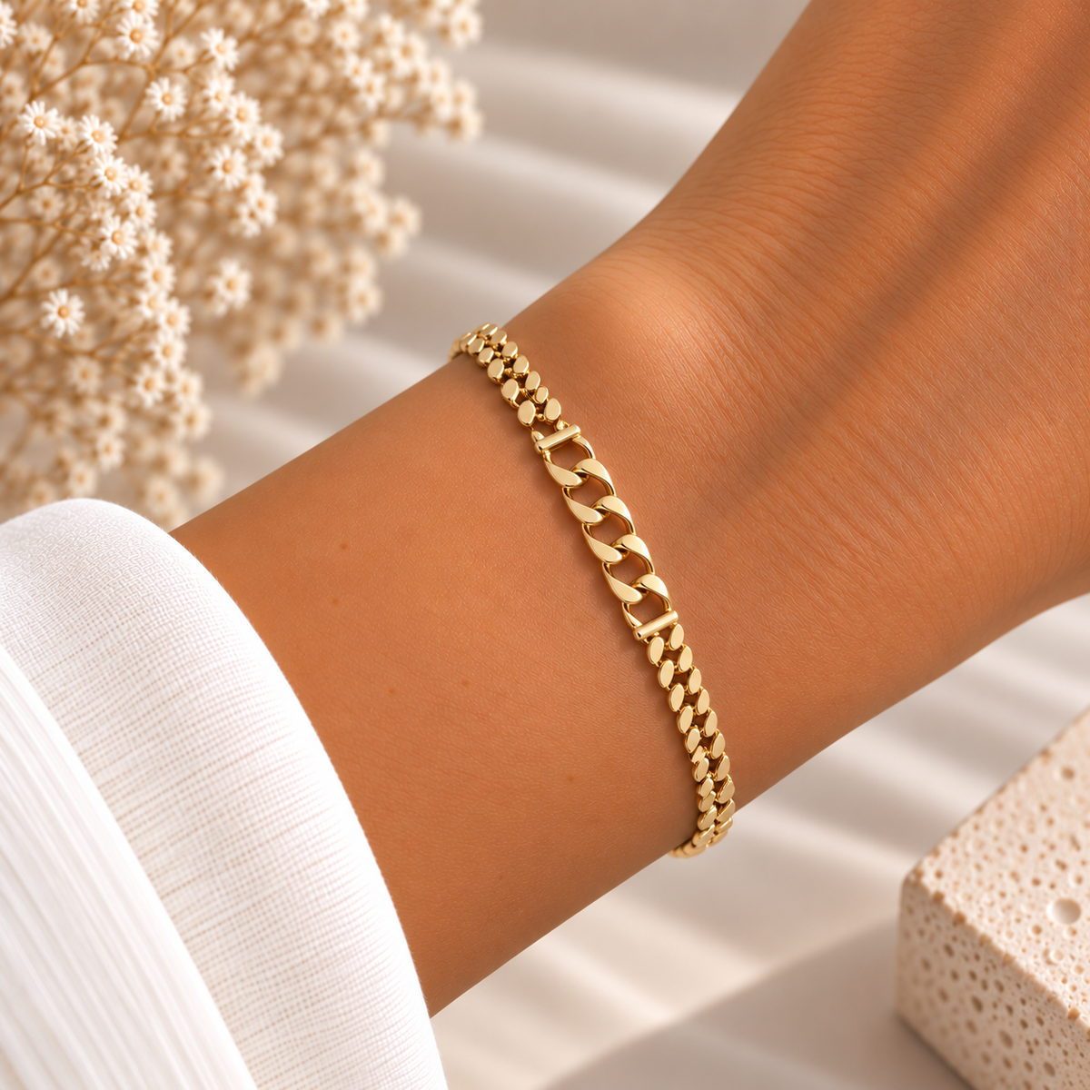 Aurea Fusion – 14K Gelbgold Armband