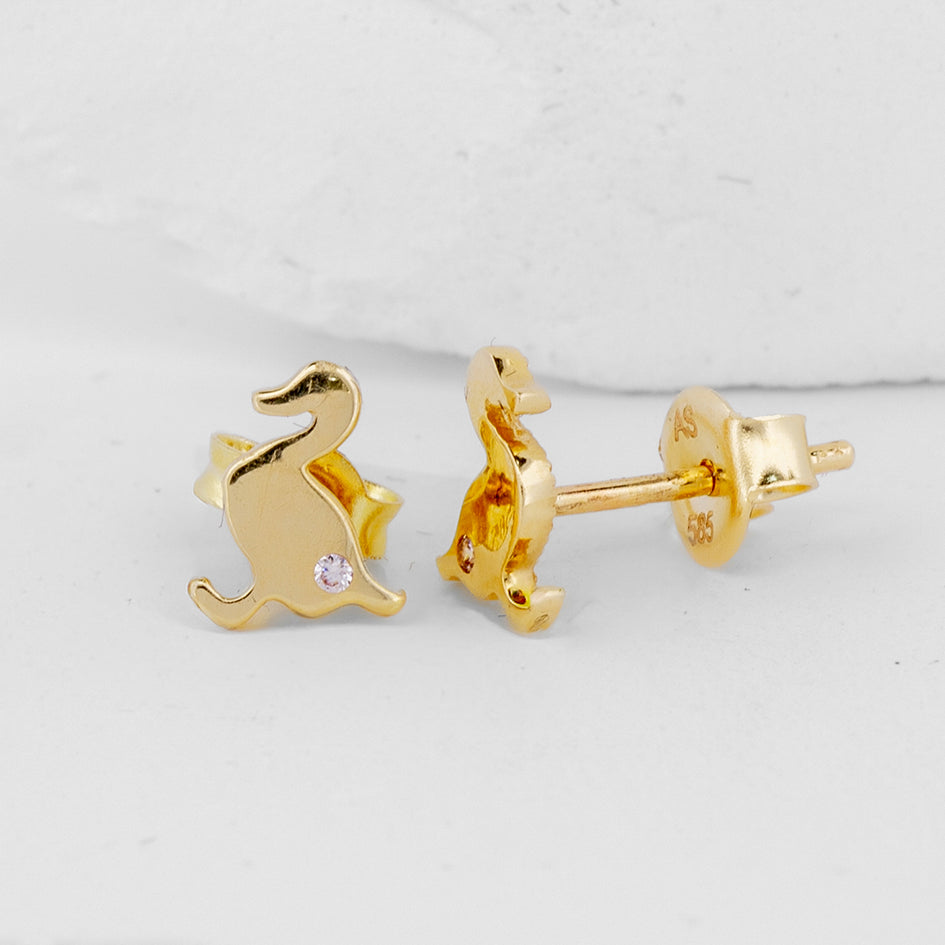 Golden Duck Ohrring
