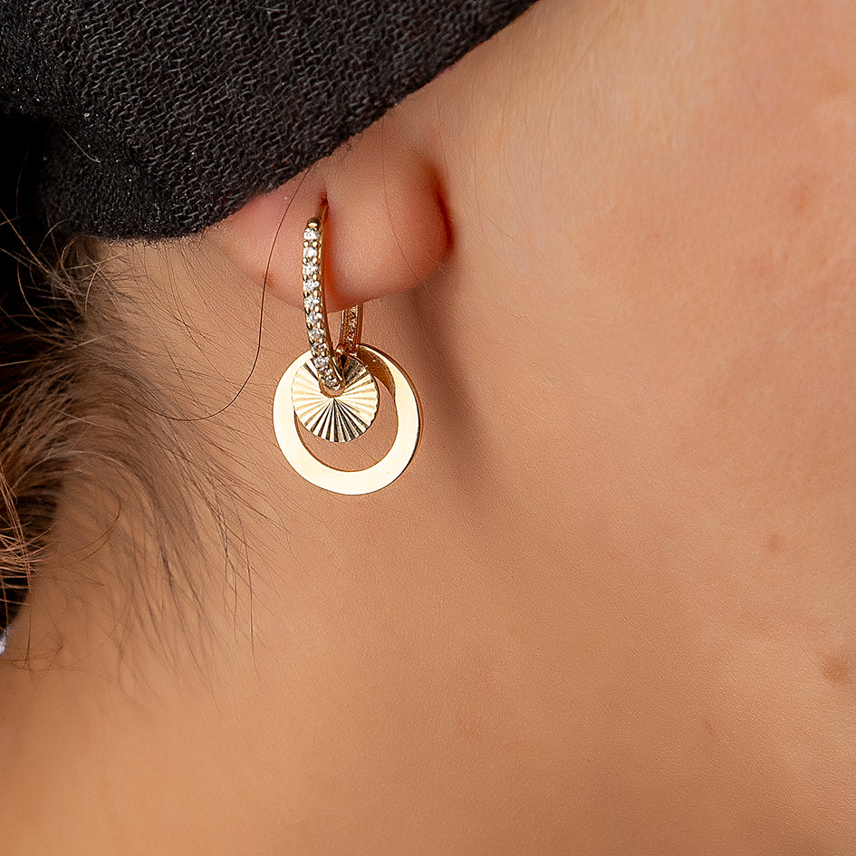 Golden Orbit Ohrringe