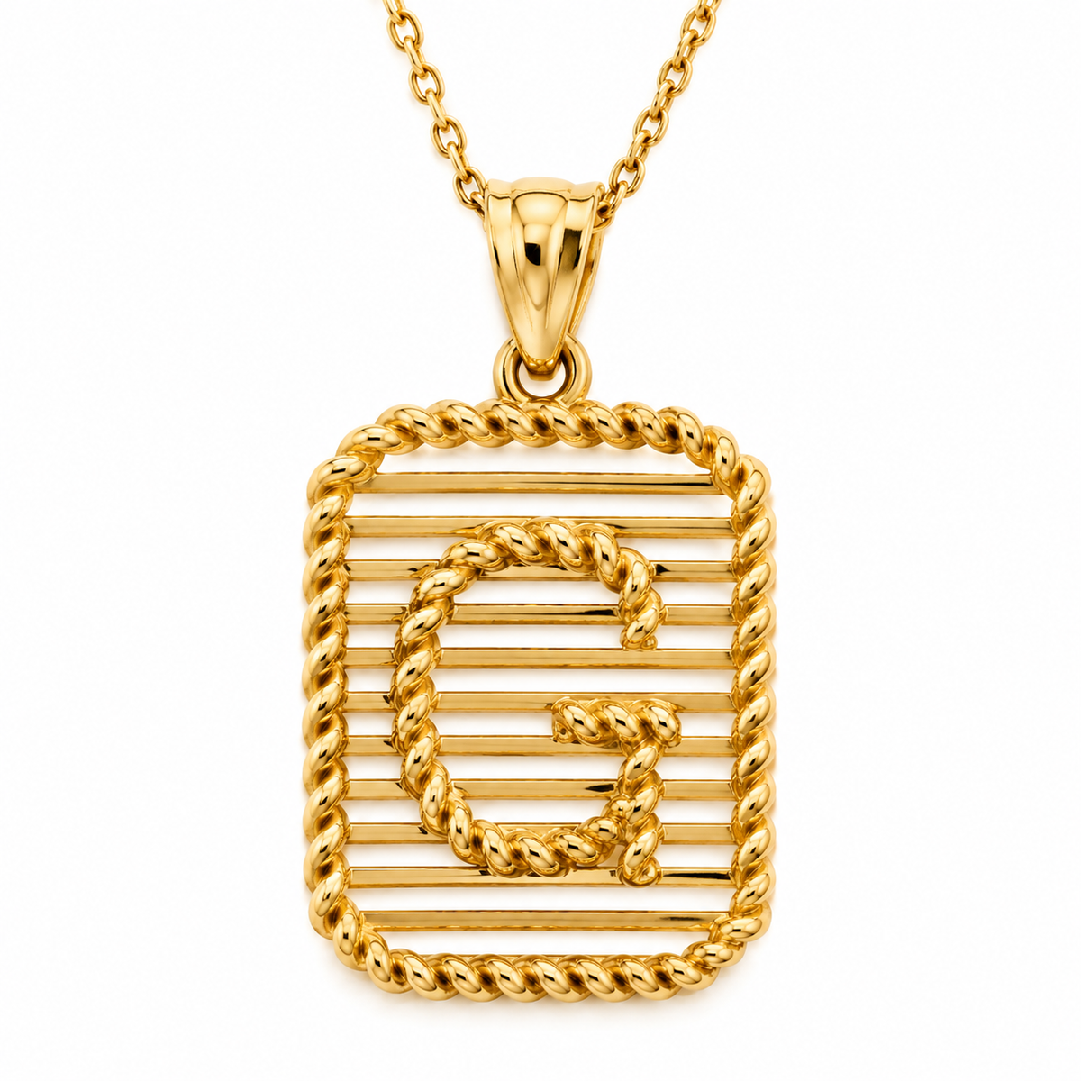 Golden Initial Halskette