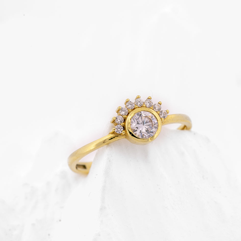 Starlit Crown Ring
