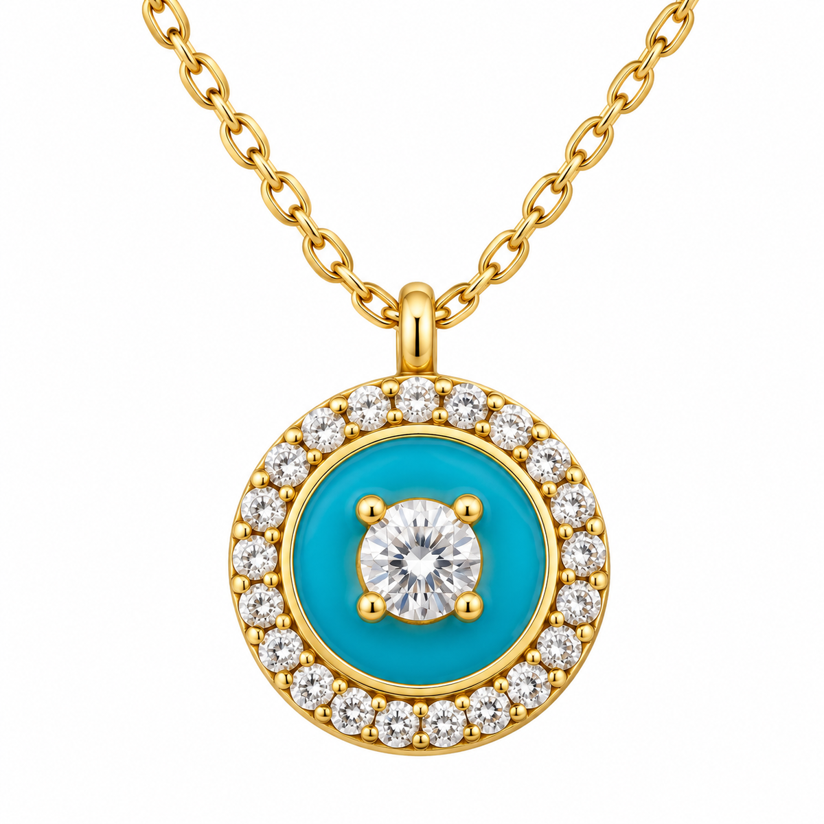Turquoise Bloom Halskette