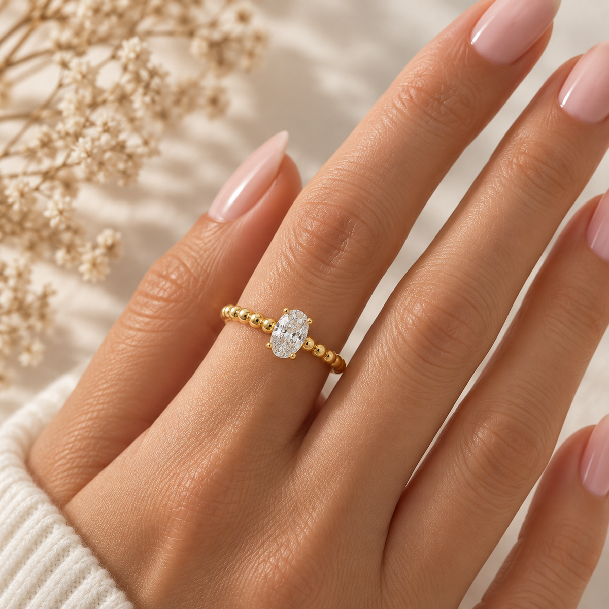 Beaded Lumi Ring