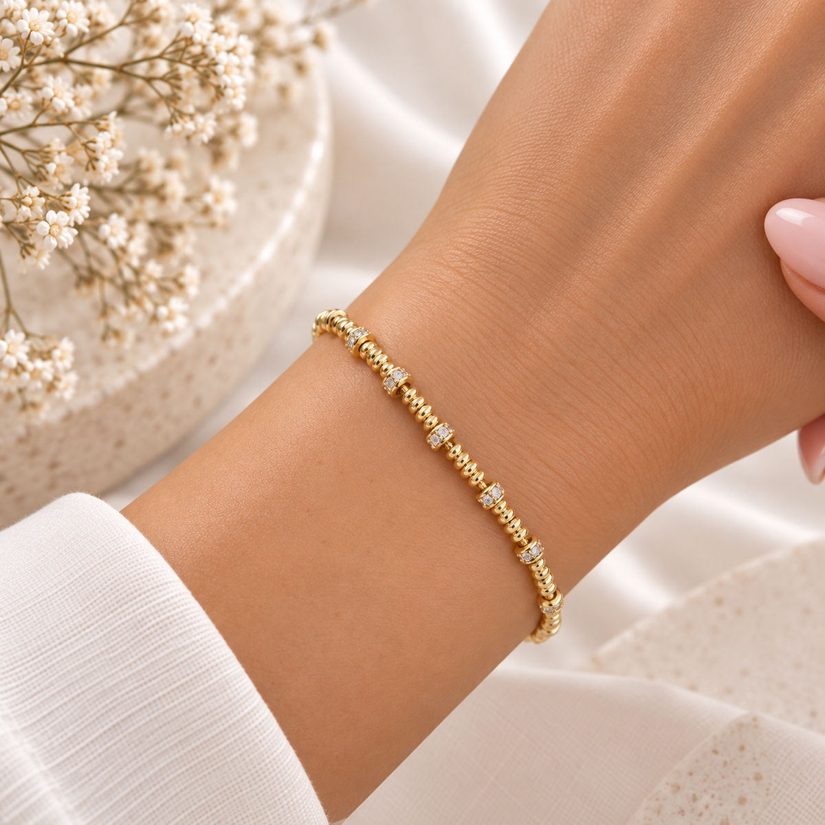 Shimmer Stacks Armband