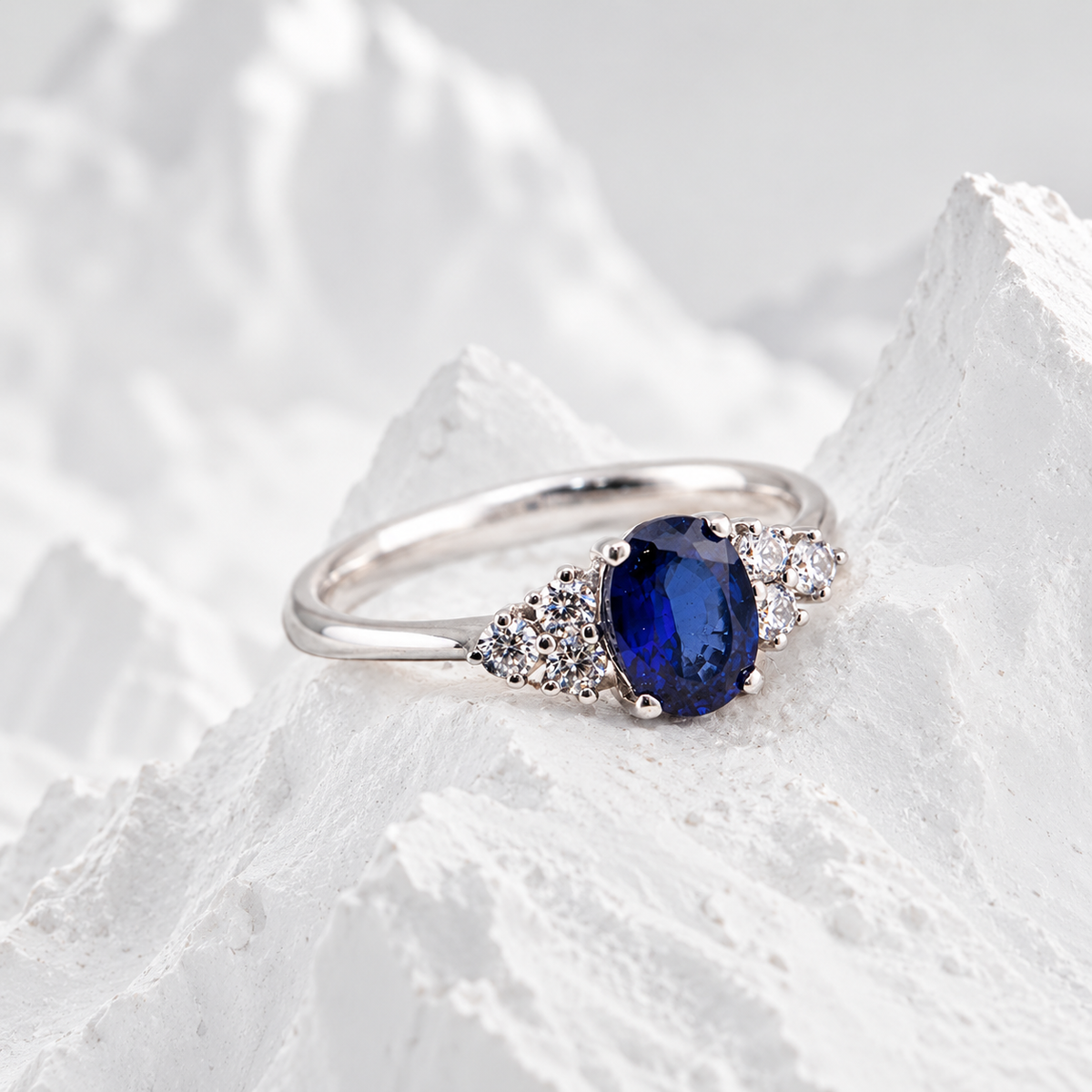 Sapphire Radiance Ring