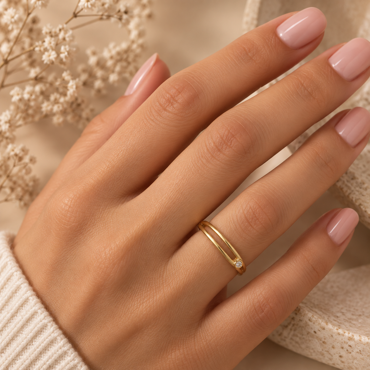 Whisper Line Ring