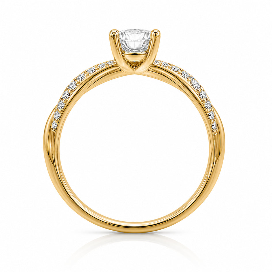 Elanora Twist Ring (Lab)