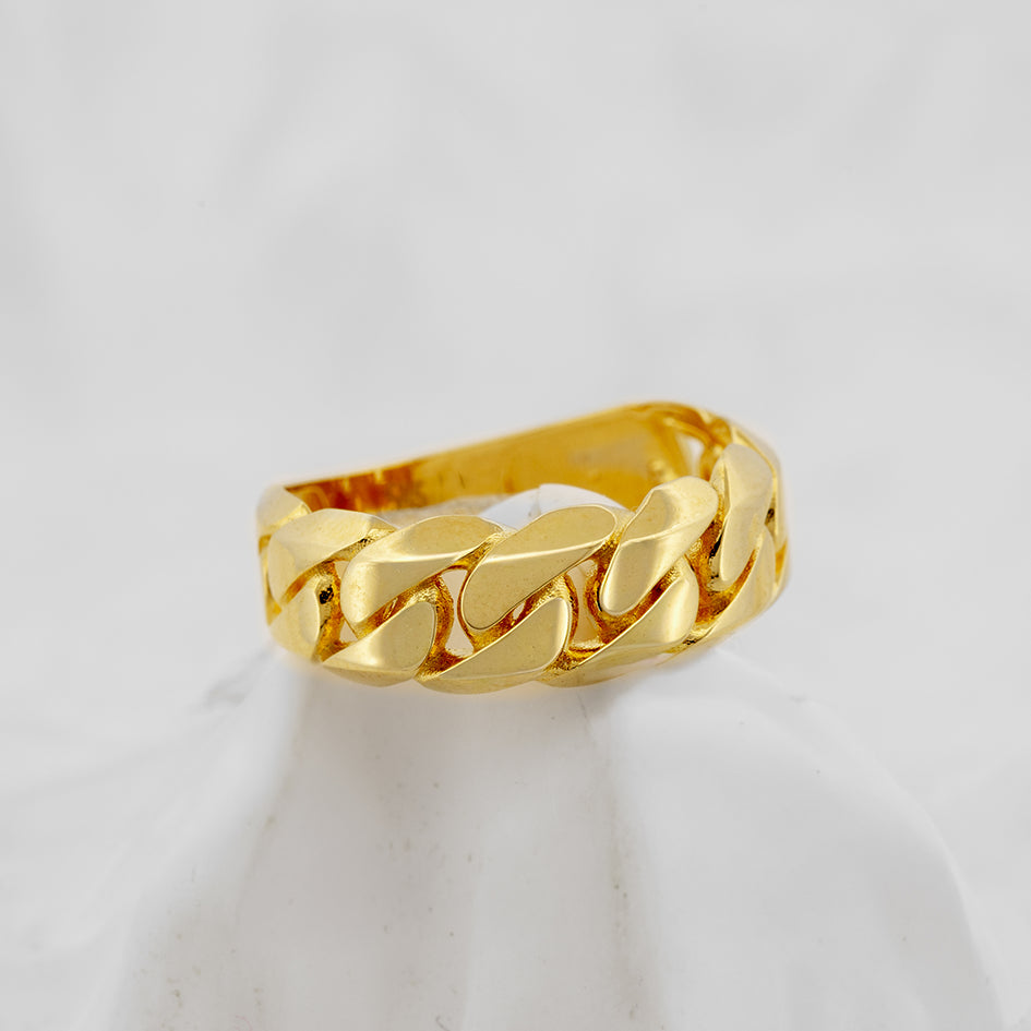 Gilded Link Ring