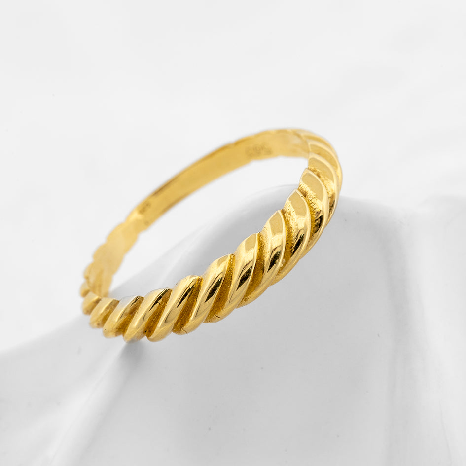 Golden Twist Ring