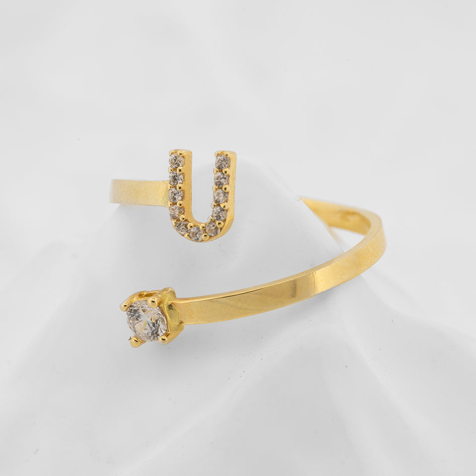 Golden U Glow Ring