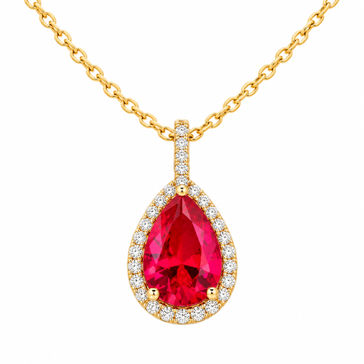 Ruby Glow Halskette