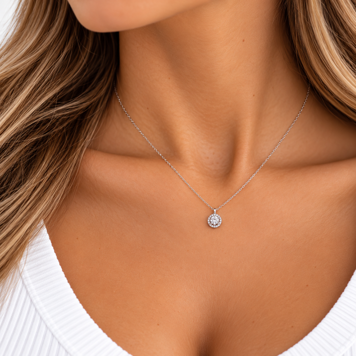 Luxe White Halo