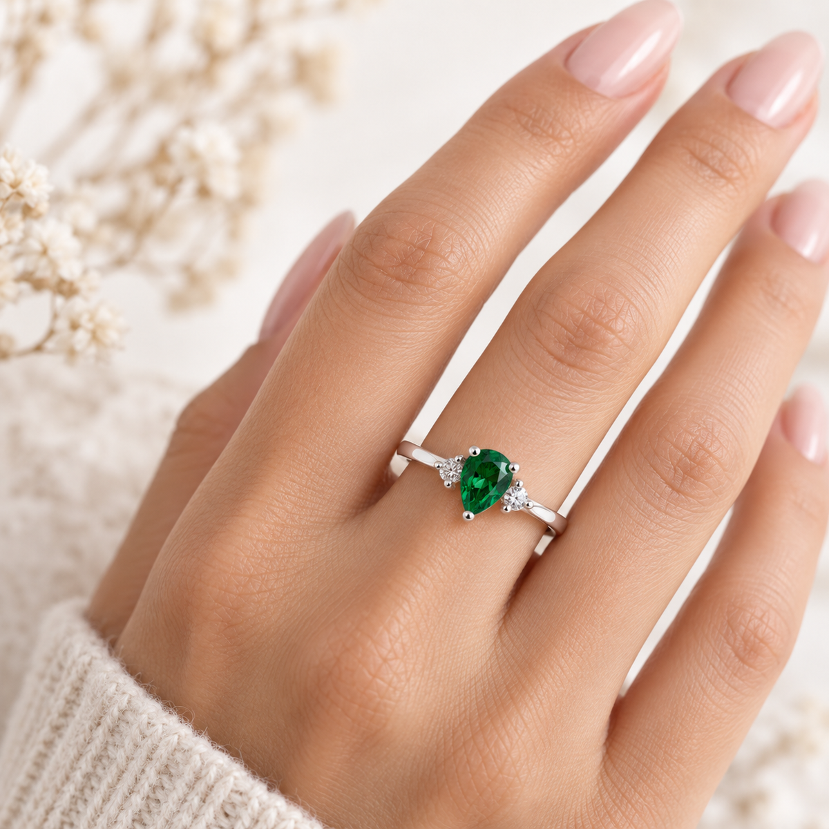 Emerald Grace Ring