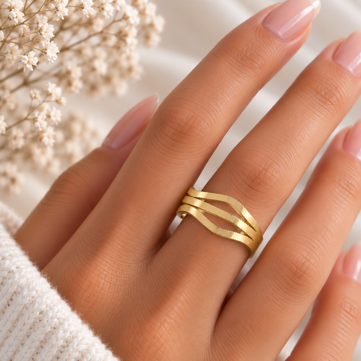 Golden Drift Ring