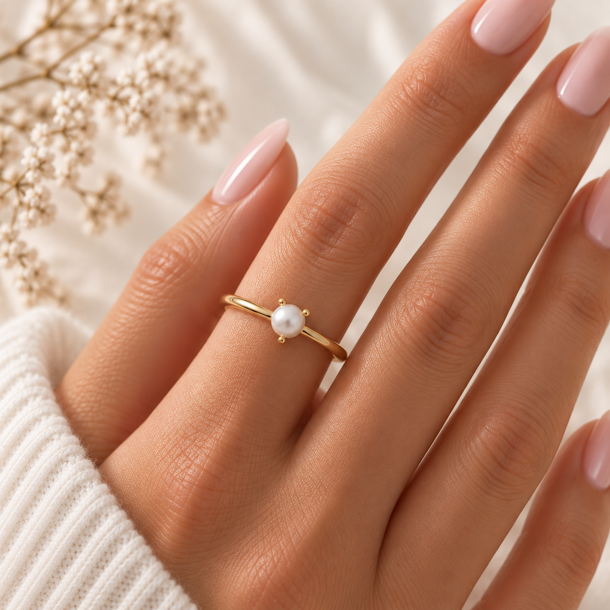 Belleza Pearl Ring