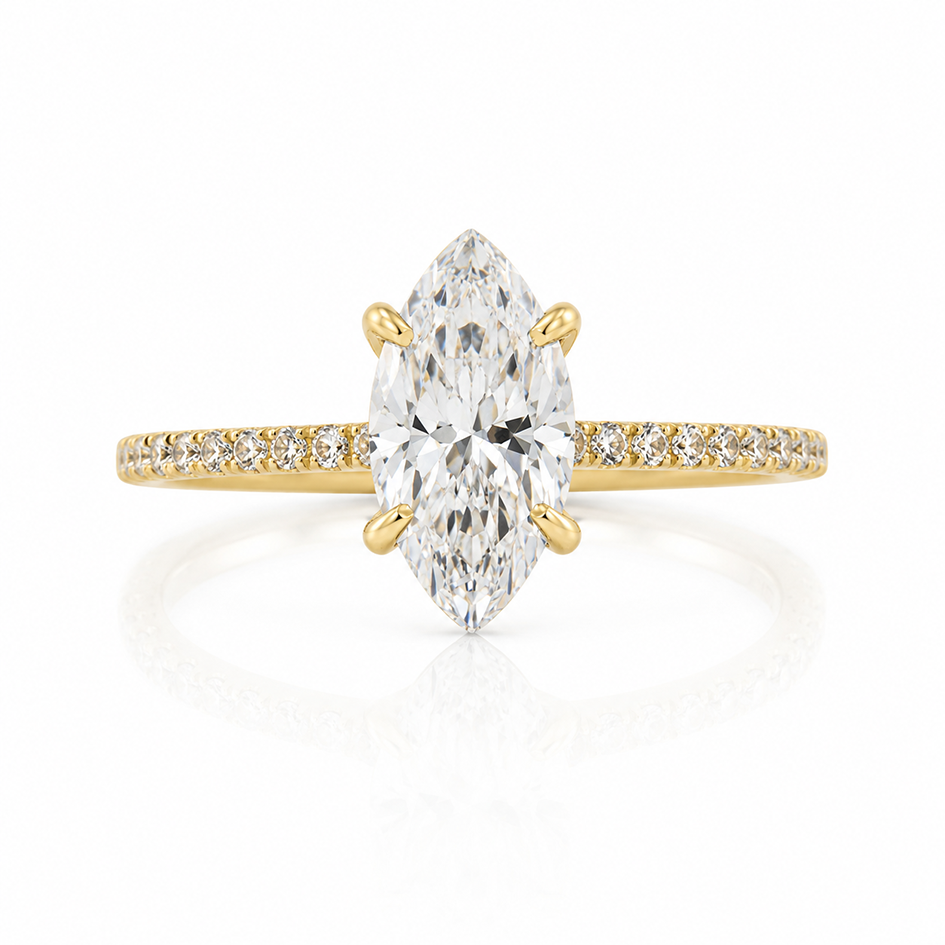 Marquise Éclat Ring (Lab) – Bild 2